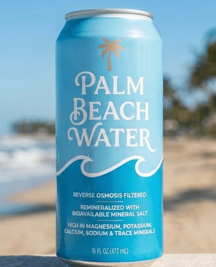 Palm Beach Water 16 fl oz can